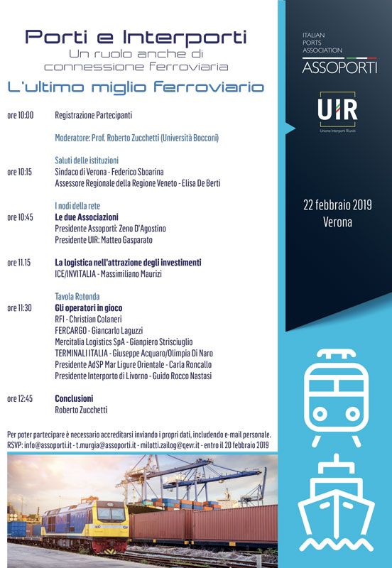Locandina Programma Convegno Porti Interporti